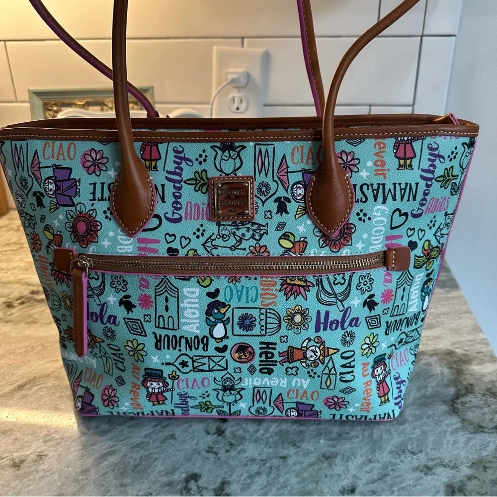 2021 Disney Dooney and Bourke It’s a Small World Tote NWT